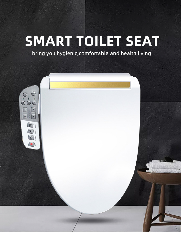 Sanitary Ware Smart Toilet Seat Cover , Heated Toilet Seat Bidet ISO Approved