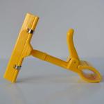 Supermarket Thumb Shape Clips , Price Tag Holder Clip With Universal Joint