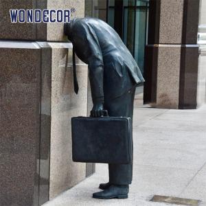 Quality Outdoor Bronze Garden Statues Custom Wall Piercing Human Art wholesale