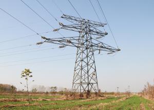 Quality Hot Galvanized Electric Transmission Tower , Single Circuit High Tension Tower wholesale