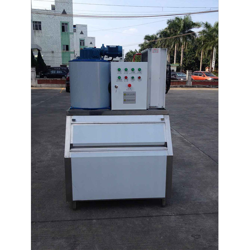 Commercial Salt Water 3 Ton Per Day Seawater Flake Ice Machine For Supermarket