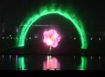 Creative Outdoor Digital Laser Water Screen Curtain , Laser Water Fountain Movie