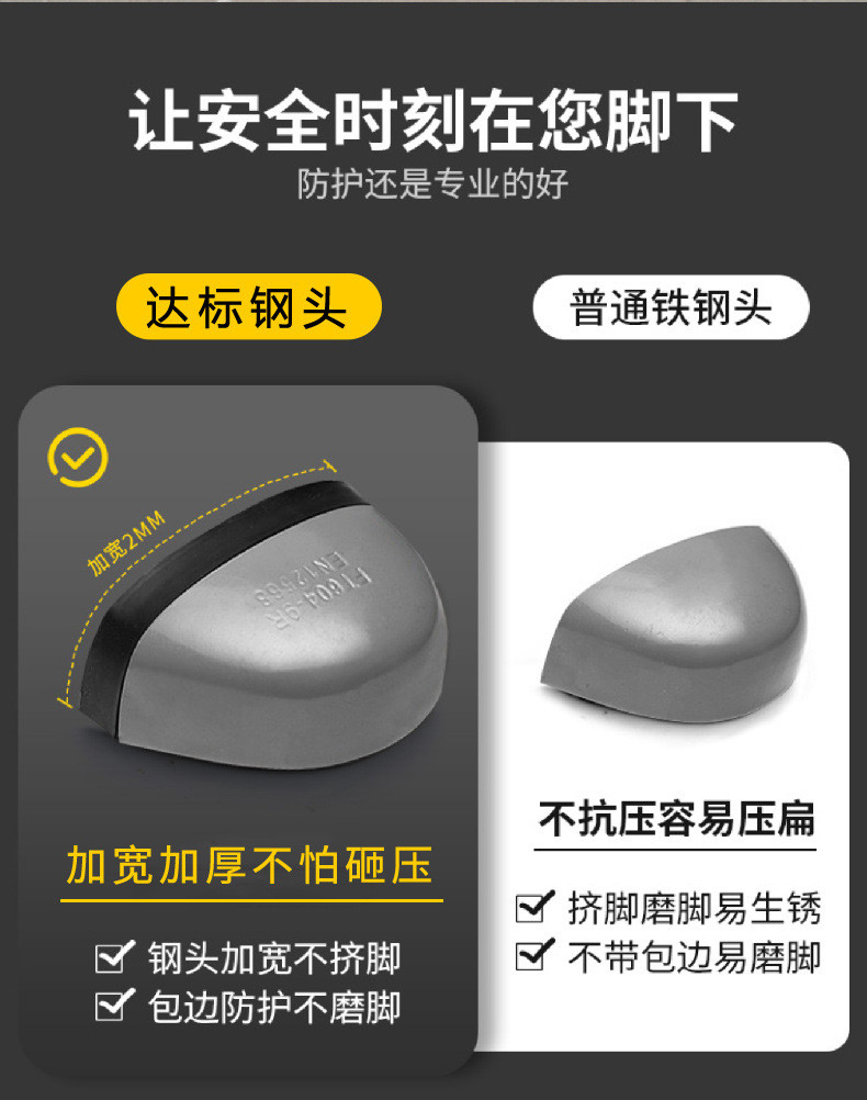 Kevlar Mid Sole Anti-stab Steel Toe BOA Rotating Buttons Safety Shoes For Industrial