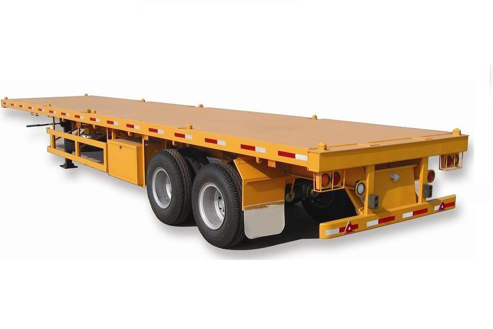 Common Mechanical Suspension 2 Axles Platform Trailer Flat Bed Semi Trailer WEORES6641A