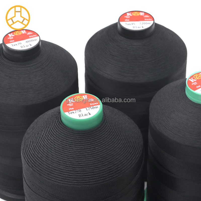100% Polyester Black 210D/3 Nylon Thread for Quilting and Mattress Super 450g