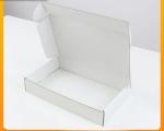 15x15x5cm Biodegradable Corrugated Paper Box Plain White Folding Paper Box