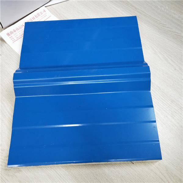 overlap blue 50mm silver paper eps sandwich roof panel for storage units prefab