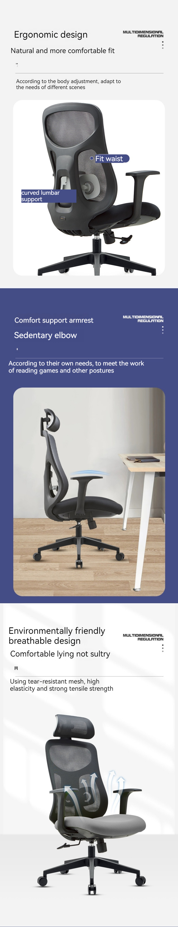 Modern and Functional Bow Mesh Ergonomic Chair for Office Spaces Style Computer Chair