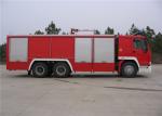 Heavy Duty 6x4 Drive Six Seats Water Tanker Fire Truck Flattop Four Door Length