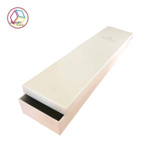 Quality Luxury Pure White Long Craft Paper Gift Box For Braclet Packaging wholesale