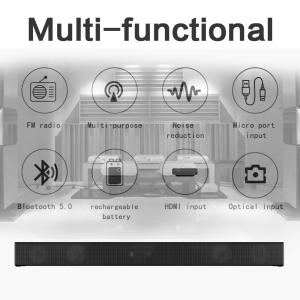 Movie Sound Mode FM Radio Soundbar 20Hz-20kHz Frequency Response
