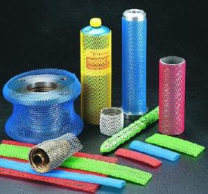 Quality Non - Toxic Protective Mesh Sleeving For Metal Parts / Wine Bottle / Packing Bags wholesale