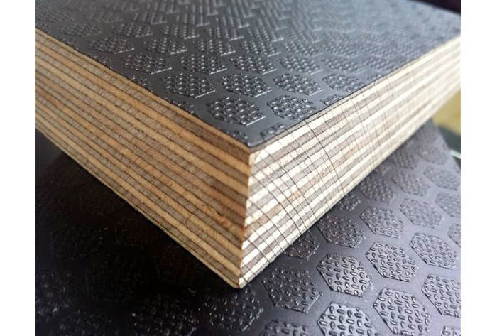 Hexagon 15mm 9mm Anti Slip Plywood For Flooring
