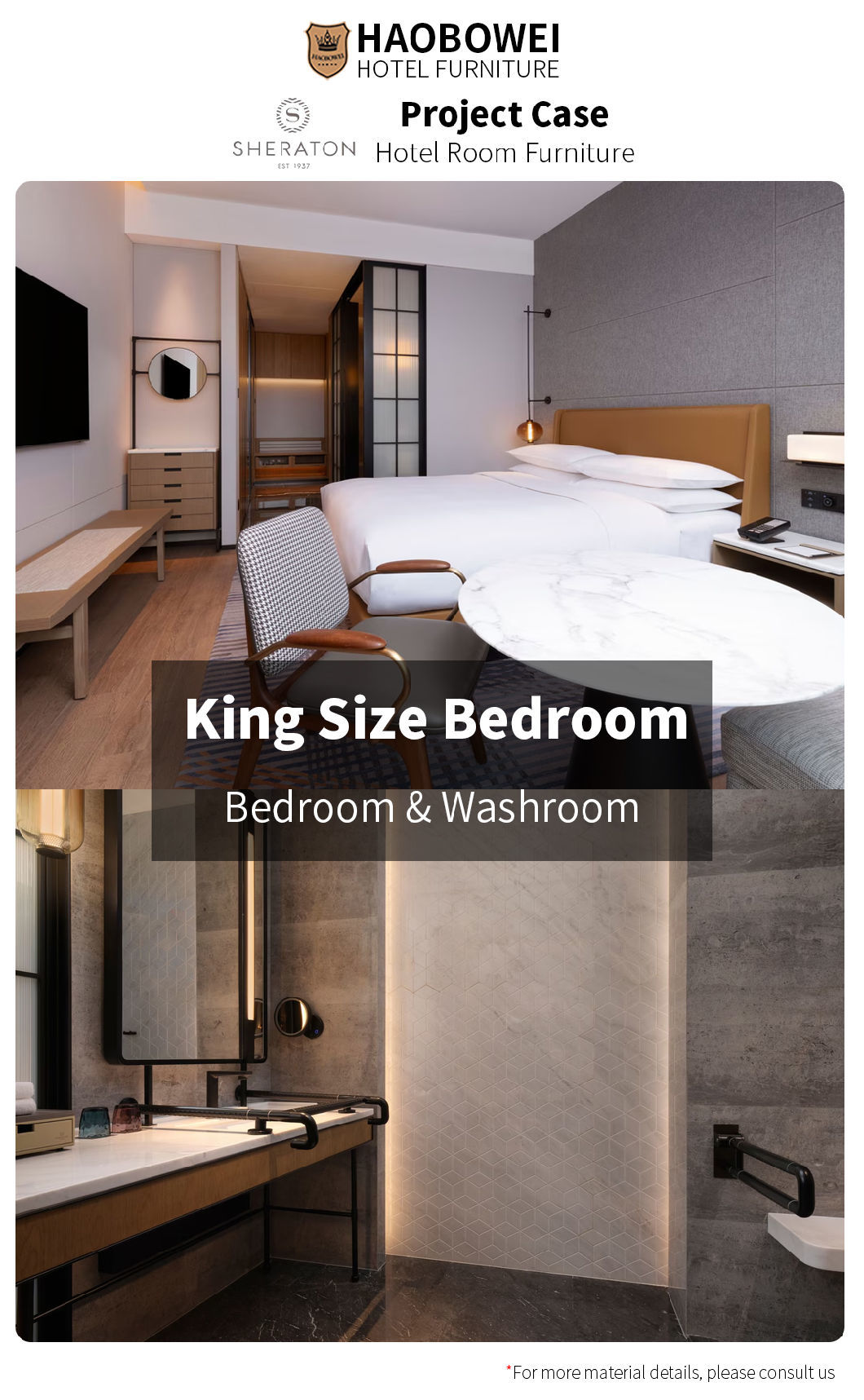 Wholesale Marriott 5 Star Resort Hotel Furniture Bed Headboard China Bedroom Set