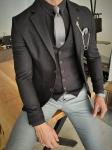 Black Slim Fit Stretch Suit