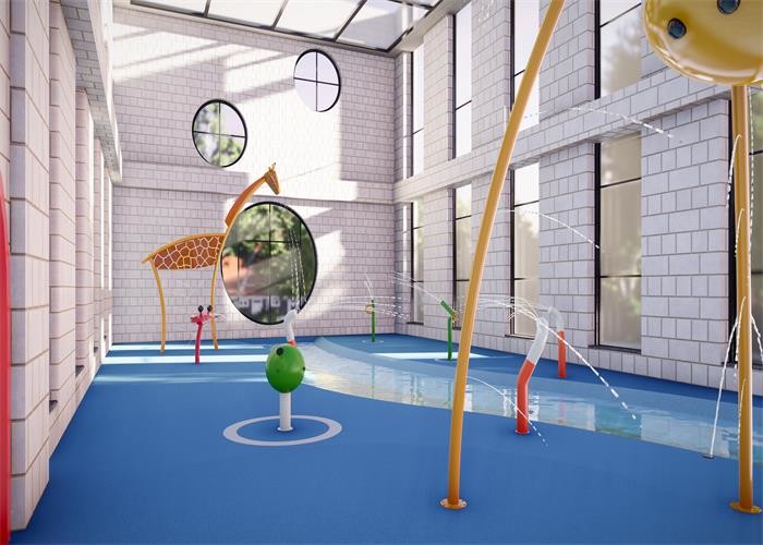 Corlorful Kids Splash Adventure Water Park Floor Plan 100SQm