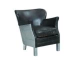 High Back Aviator Spitfire Chair Leather Aviation Aluminum Armchair