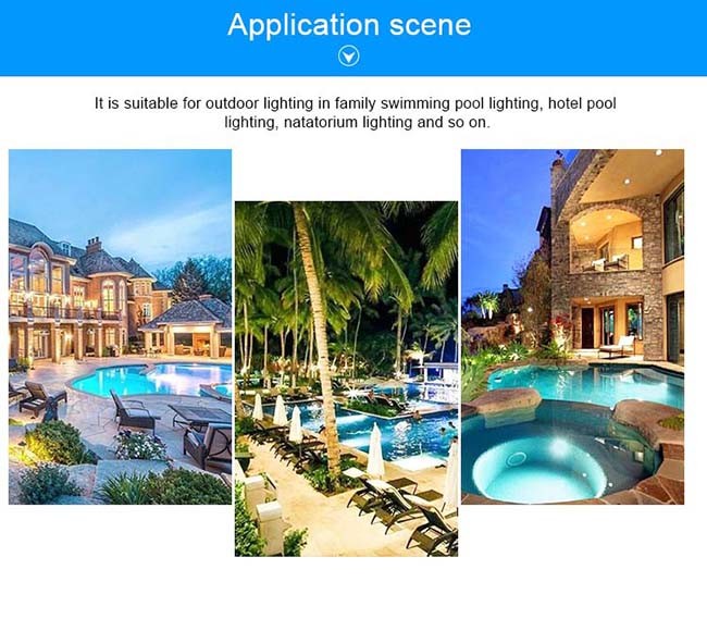 12W ABS IP68 Structure Waterproof Lamp For Swimming Pool LED Surface Mounted Pool Light