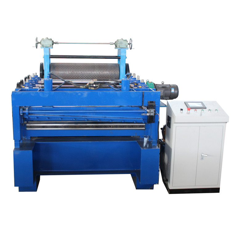 Steel Sheet PLC Metal Plate Embossing Machine / Line Motor Driven