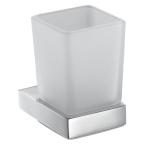 Sus 304 Single Glass Cup Toothbrush Holder Bathroom Square Tumbler Holder