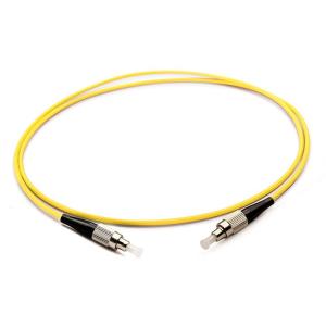 Quality G657A1 Single Mode Fiber Jumpers , FC/UPC-FC/UPC Yellow Fiber Patch Cable wholesale