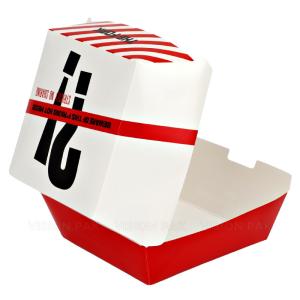 Quality Biodegradable Paperboard Food Packaging Hamburger Patty Box Custom wholesale