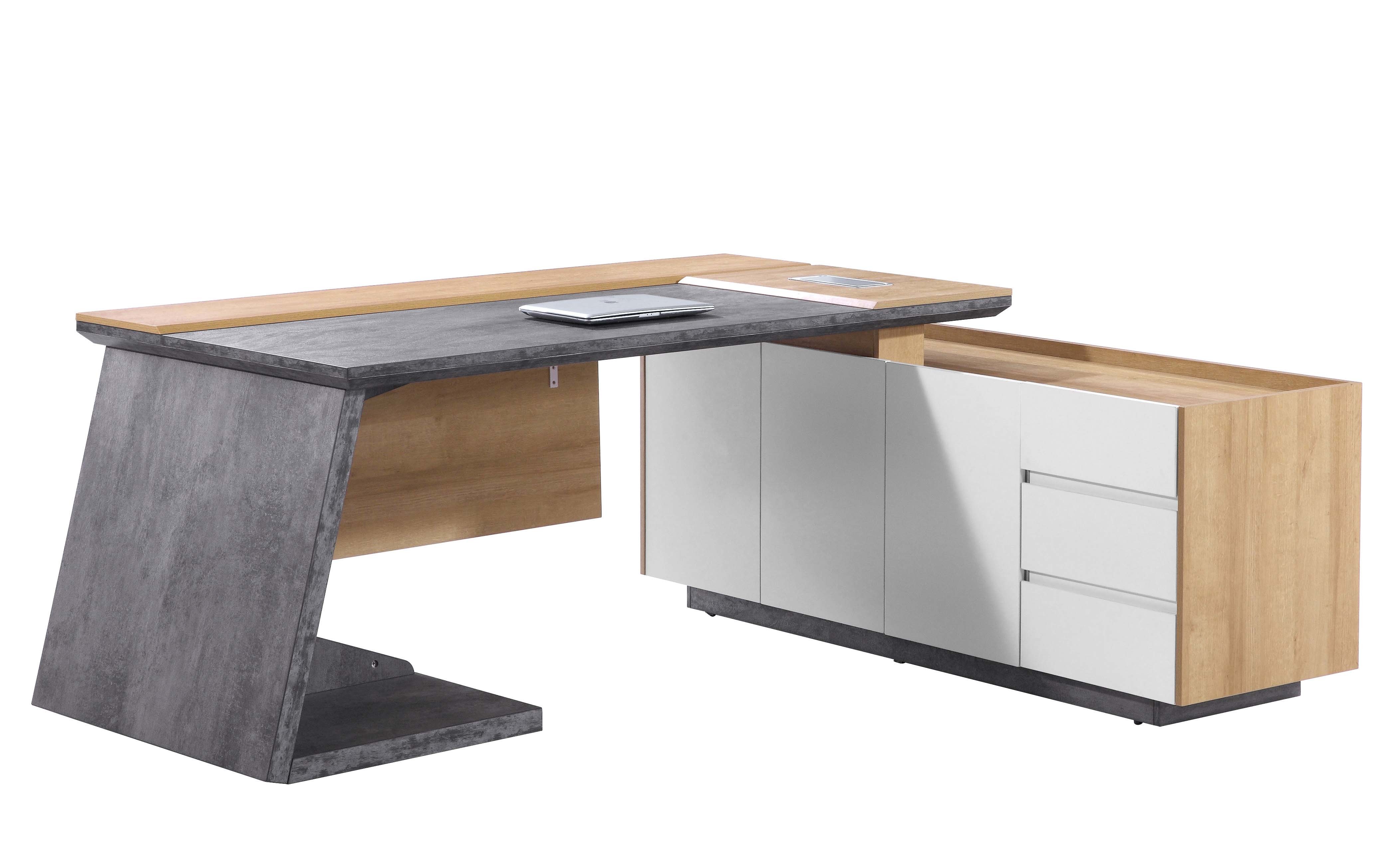Particle Board Two Meter Office Manager Desk With 5 Years Warranty