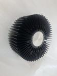 Big size black anodized aluminum extrusion sunflower heatsink skiving drilling