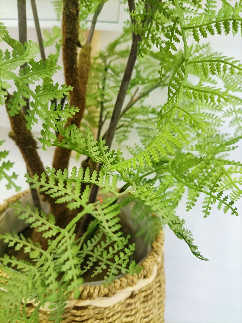 Lifelike Green Artificial Tropical Plant For Office Table Decor Boston Fern