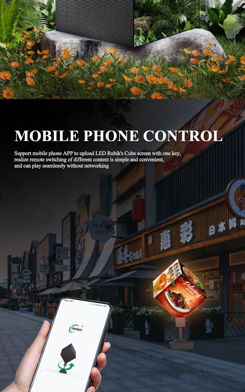 Outdoor LED screen cube Aluminum Alloy