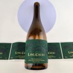 Private Custom Sticker Leather Monogram Name Wine Label Red Wine Label