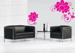 Large Red Flower PVC Transfer Film Wall Flower Stickers A0214