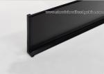 Kitchen / Bathroom Bottom Line Aluminium Skirting Board Matt Black 60mm / 80mm /
