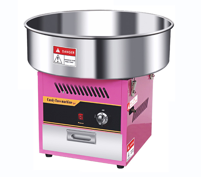 Elegant Snack Food Processing Equipment , Gas Automatic Cotton Candy Fairy Floss Machine
