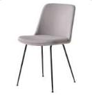 Quality North American Style 150 Kg Fabric Dining Room Chairs Grey wholesale