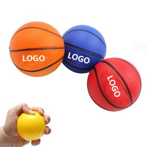 Quality Promotional Anti stress ball Dia 6.3cm PU logo customized colorful wholesale