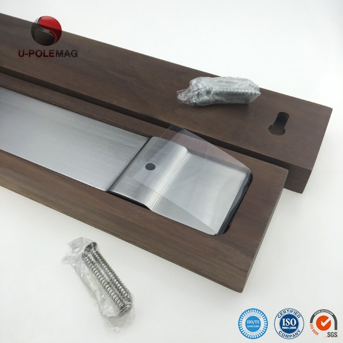 NdFeB Magnet Material 16-Inch Walnut Wooden Magnet Knife Holder Magnet Bar Kitchen