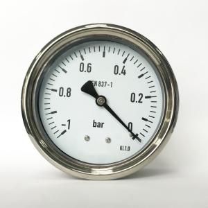 Quality PC Lens Pressure Gauge Vacuum 100mm 1 Bar Low Pressure Vacuum Gauge wholesale