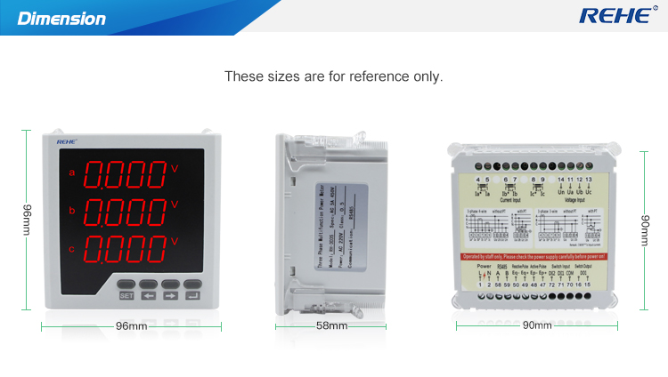Original Factory To Sell Thin Product Three Phase Intelligent LED Display Multi-function Multimeters