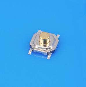 Quality 4*4*2.5H Brass Push Button Tact Switch 0.2mm 50mA 12VDC Momentary Action wholesale