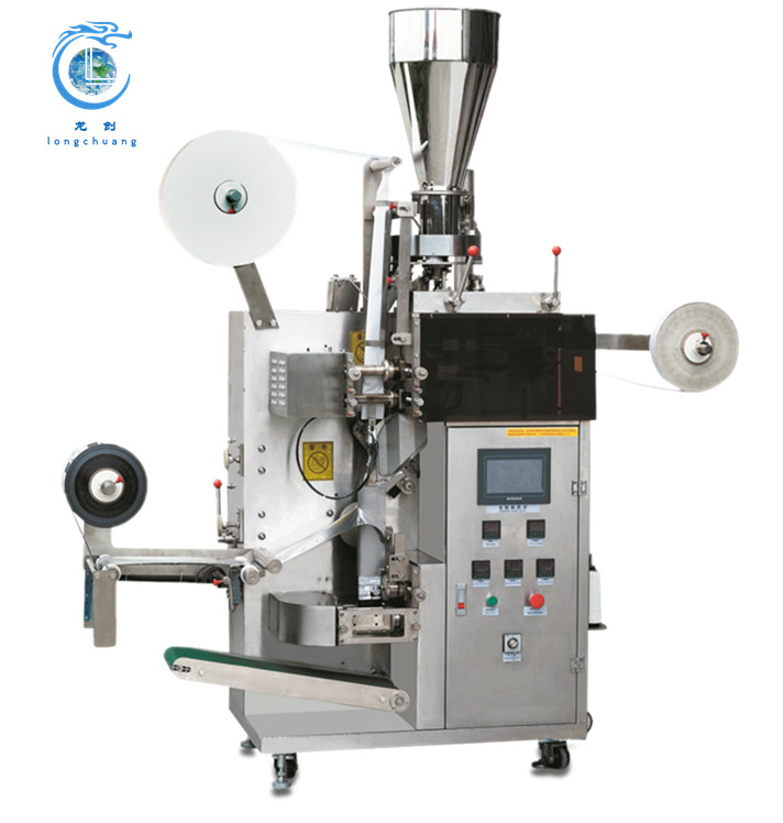 LC-T80 Fully Automatic Small Teabag Filter Paper Tea Granule Sachet Pouch Inner And Outer Teabag Packing Machine