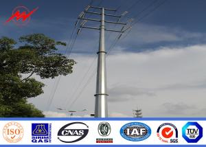 Quality 69kv Steel Electrical Power Pole For Distribution Line Project wholesale