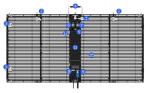3840Hz SMD1921 glass Window LED Display Transparent Waterproof IP65