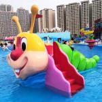 Anti Static Fiberglass Rianbow Water Slide Swimming Pool Aqua Water Park