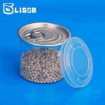 209# plastic pet bottle with easy open end clear pet round tube bottle food tin