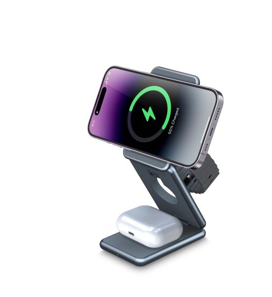 Stylish Metal Wireless Charging Metal Design 2-3 Hours Charging Time Silver