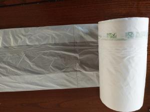 Quality 40 % Biobased Plastic Produce Bags On A Roll 35 X 50 Cm Semi Transparent wholesale