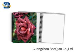 Quality 0.6mm PET Material Personalized Spiral Notebooks 3D Lenticular Stationery wholesale