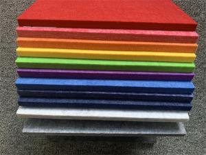 Quality B Level Polyester Fiber Acoustic Panel , Furniture Pet Felt Sound Panels wholesale