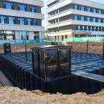 Pressed Steel Sectional Modular Underground Water Storage Tanks GSC BDF